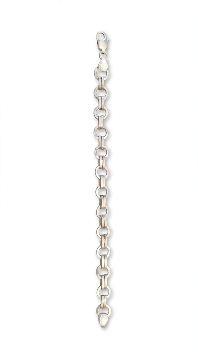 Sterling Silver Double-Link Chain Bracelet