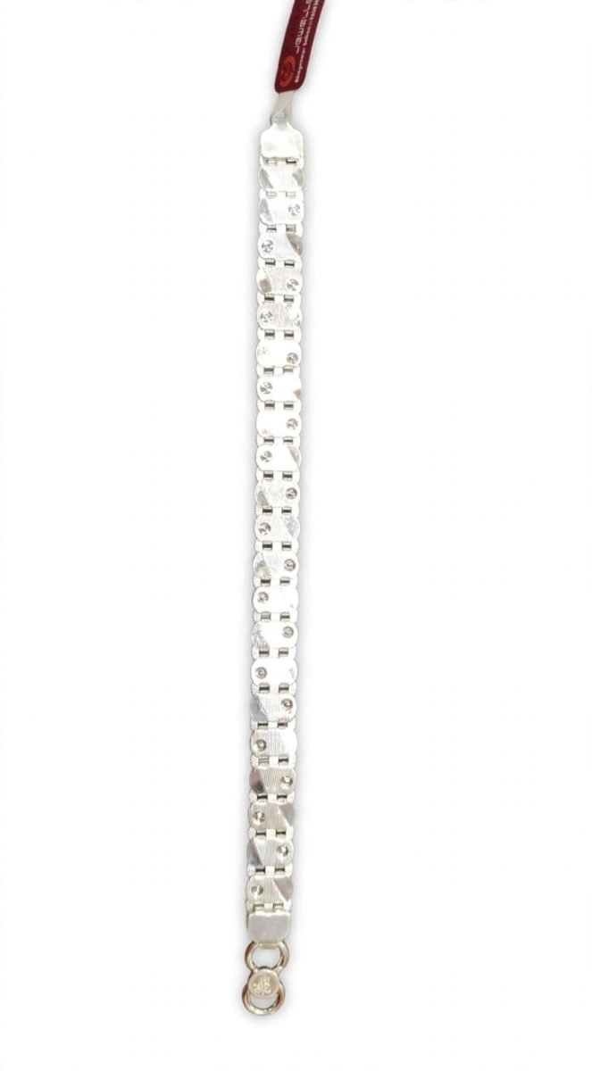 Sleek Patterned Silver Chain/Bracelet