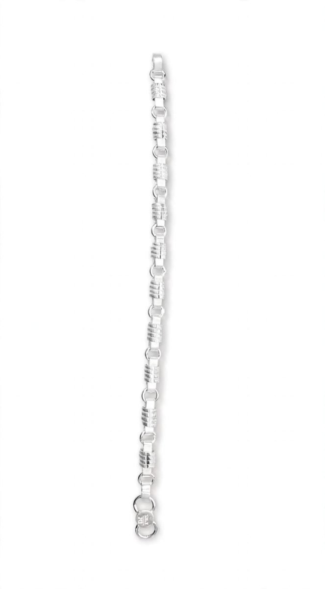 Sterling Silver Alternating Bar Bracelet