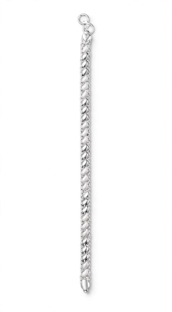 Sterling Silver Braided Chain Bracelet