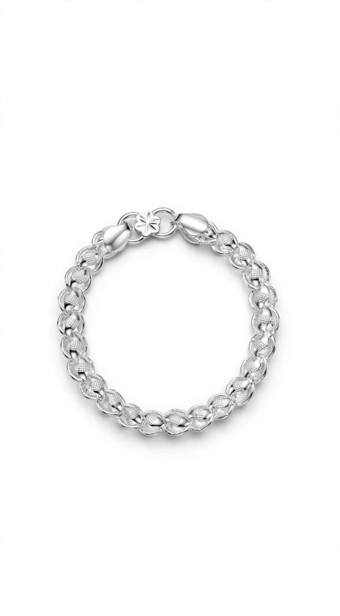 Radiant Interlinked Silver Bracelet