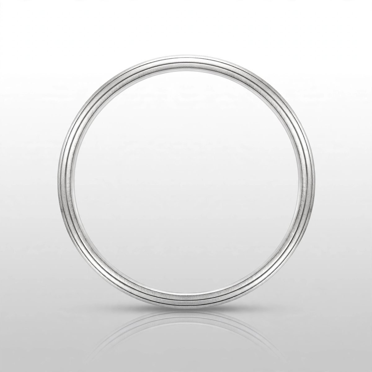Sleek Flat-Profile Plain Silver Bangle (Chandi Churi)