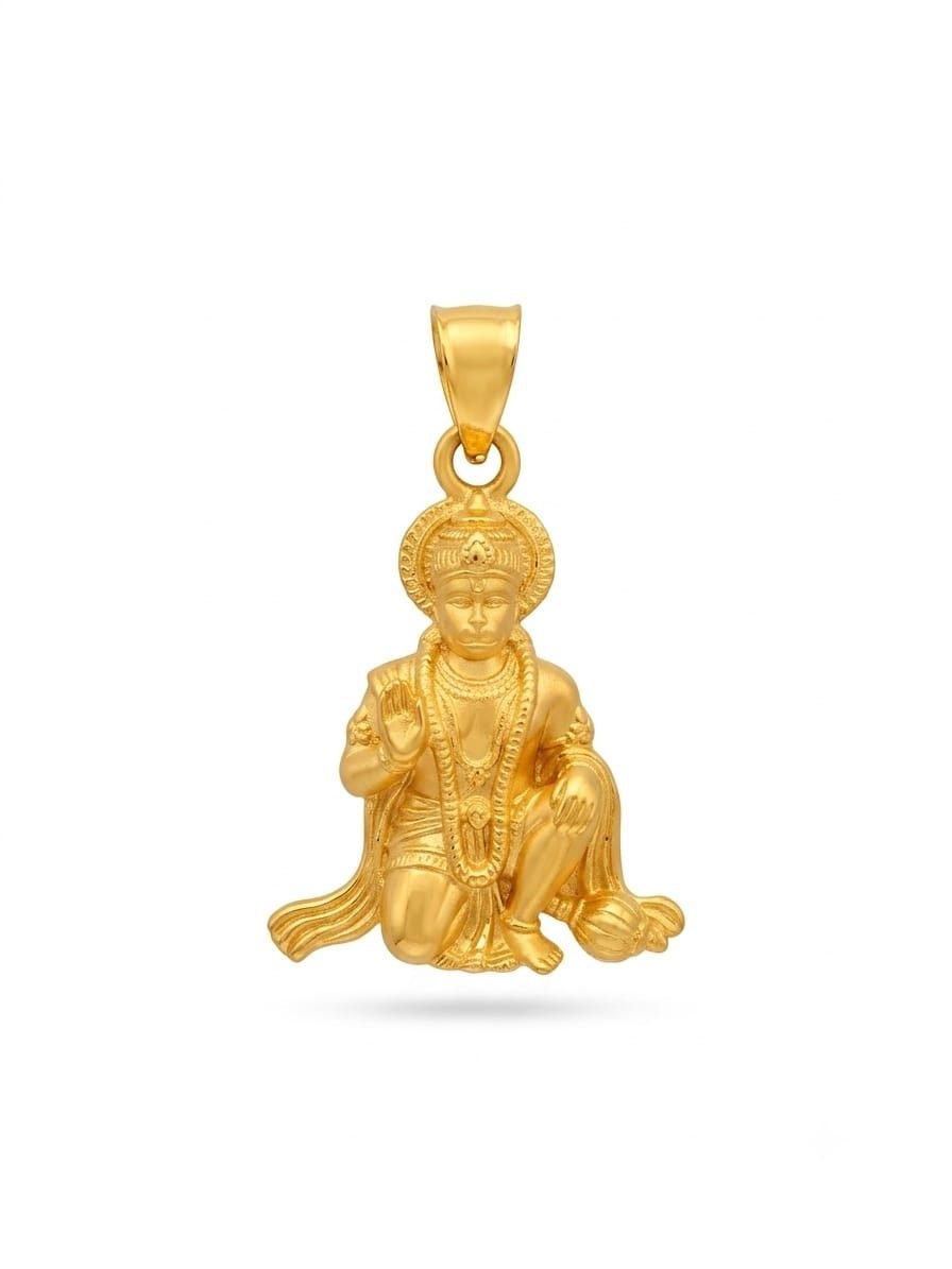 Lord Hanuman Ji 916 Gold Pendant