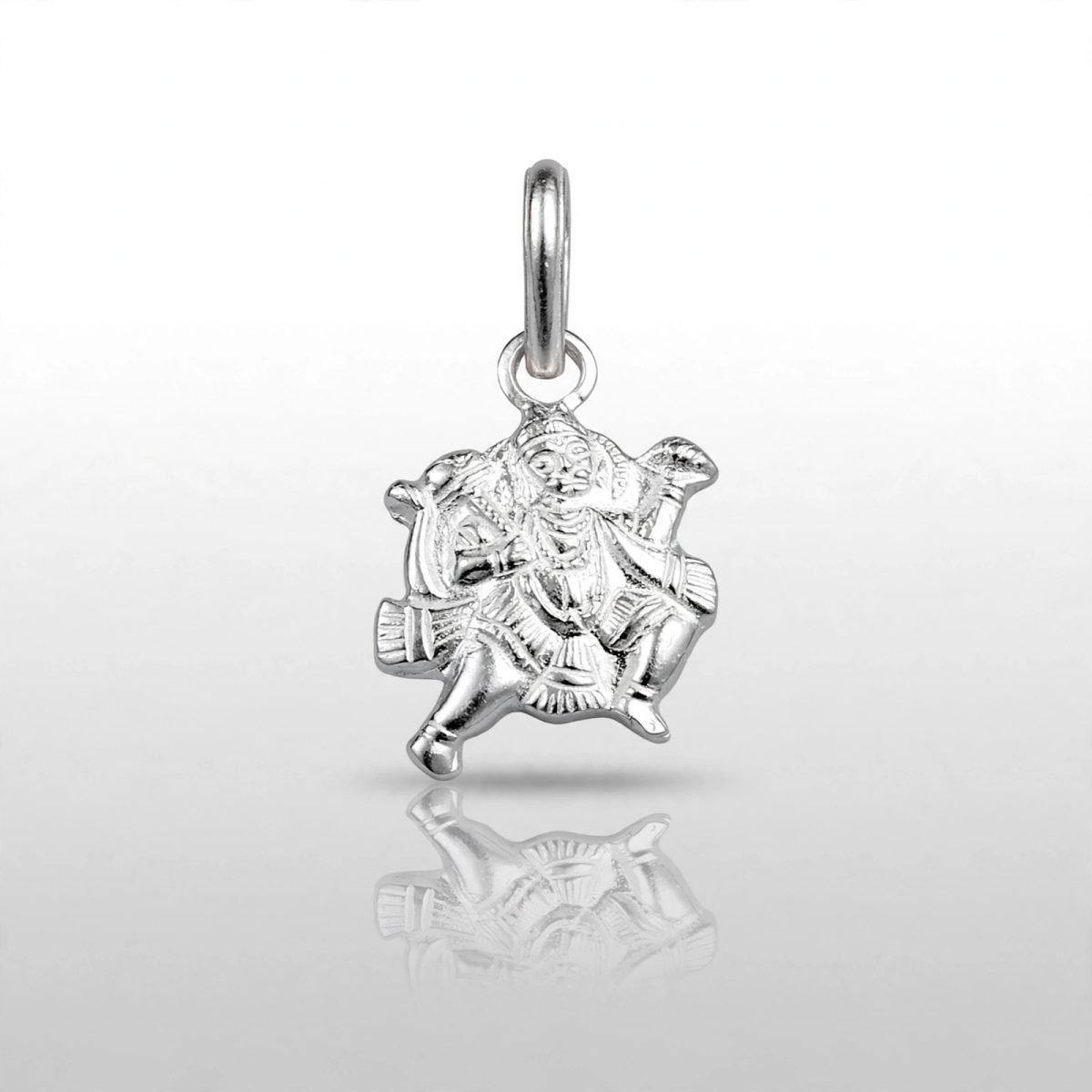 Divine Silver Lord Hanuman Pendant