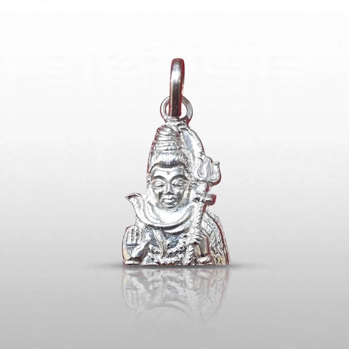 Divine Silver Lord Shiva Trishul Pendant