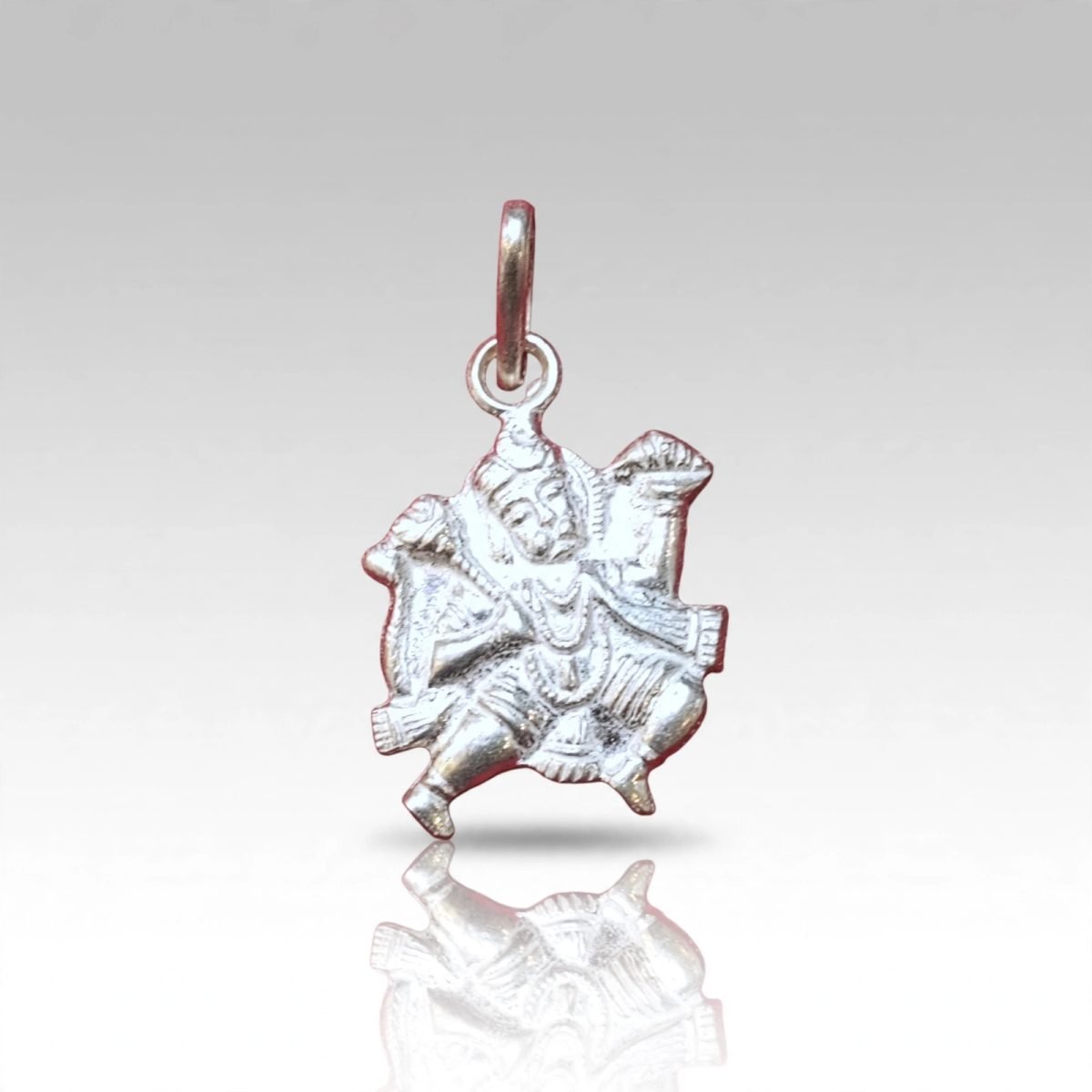 Silver Panchamukhi / Flying Lord Hanuman Pendant