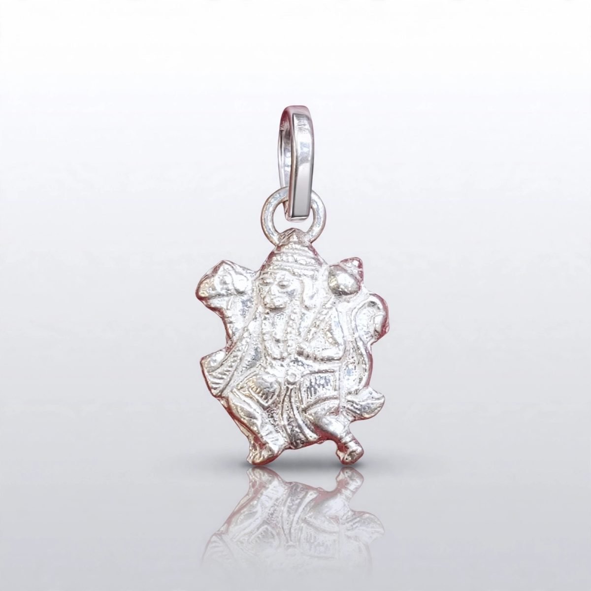 Spiritual Lord Hanuman Silver Pendant