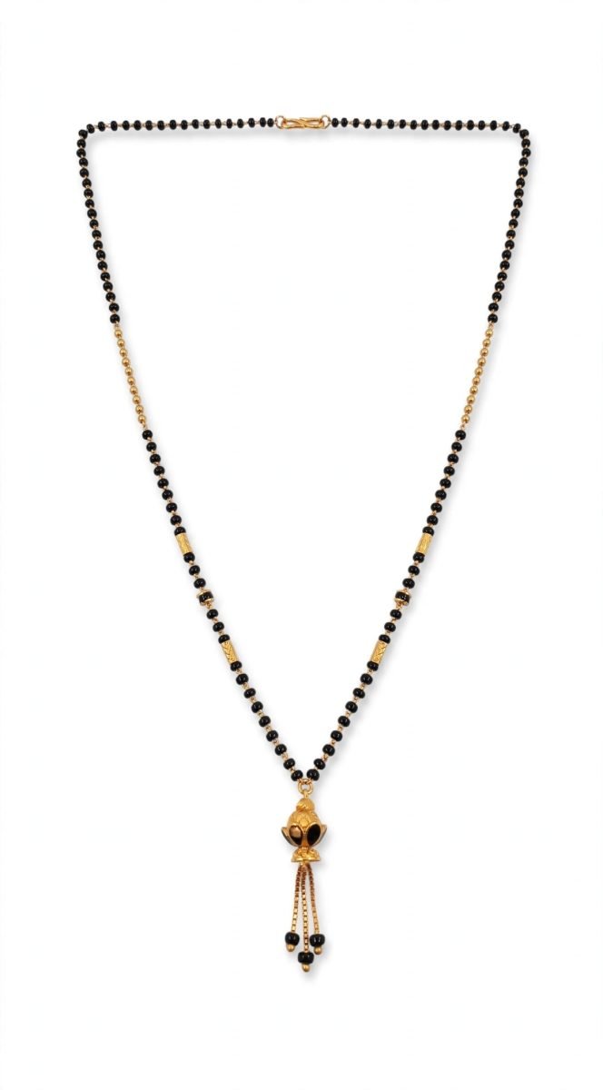 Traditional Kalash Tassel Gold Mangalsutra
