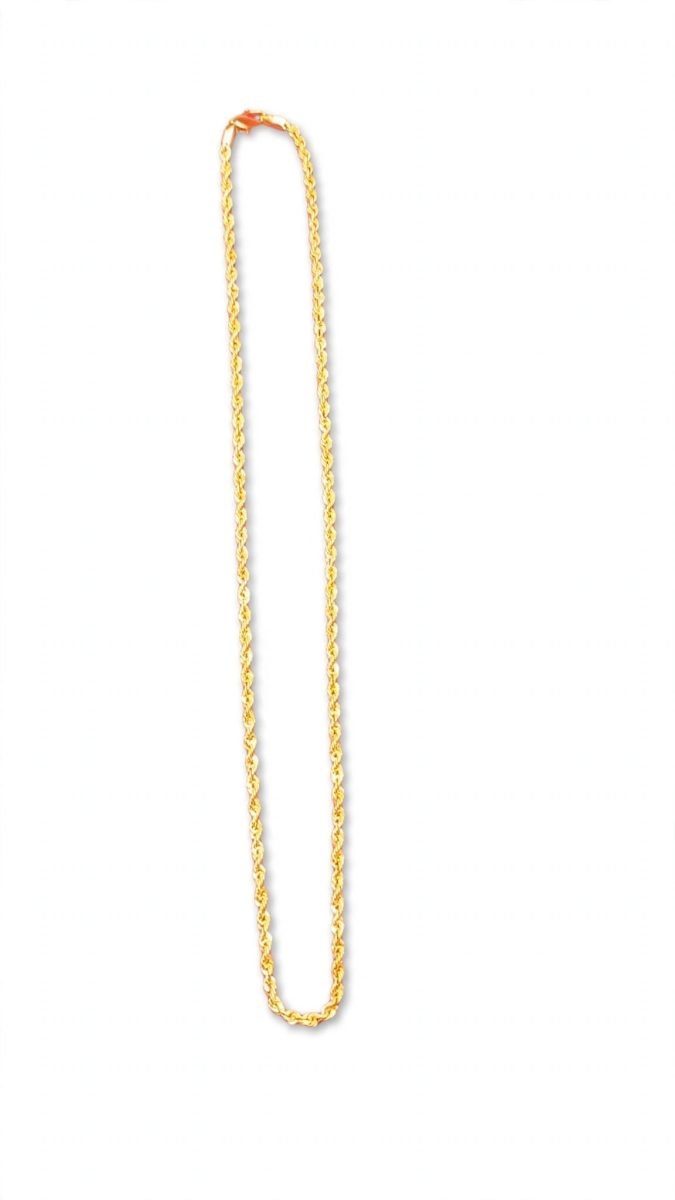 Classic Diamond-Cut Rope Gold Chain