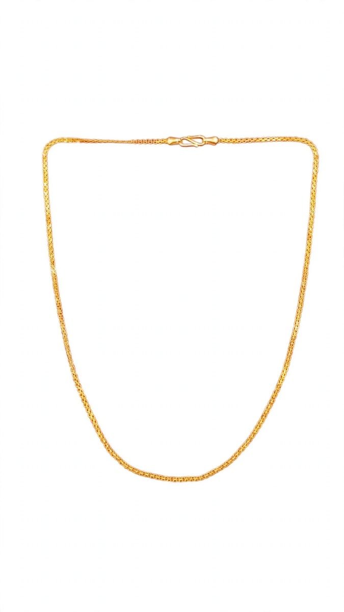 Intricate Multi-Strand Woven Mesh Gold Chain