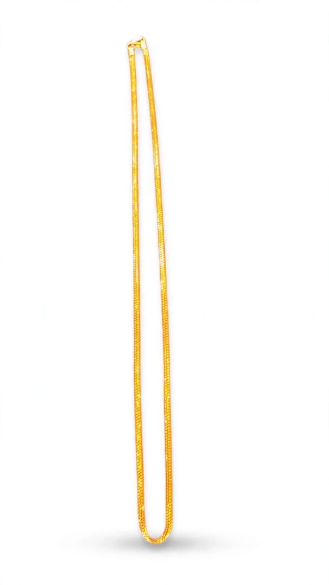 Intricate Multi-Strand Woven Mesh Gold Chain