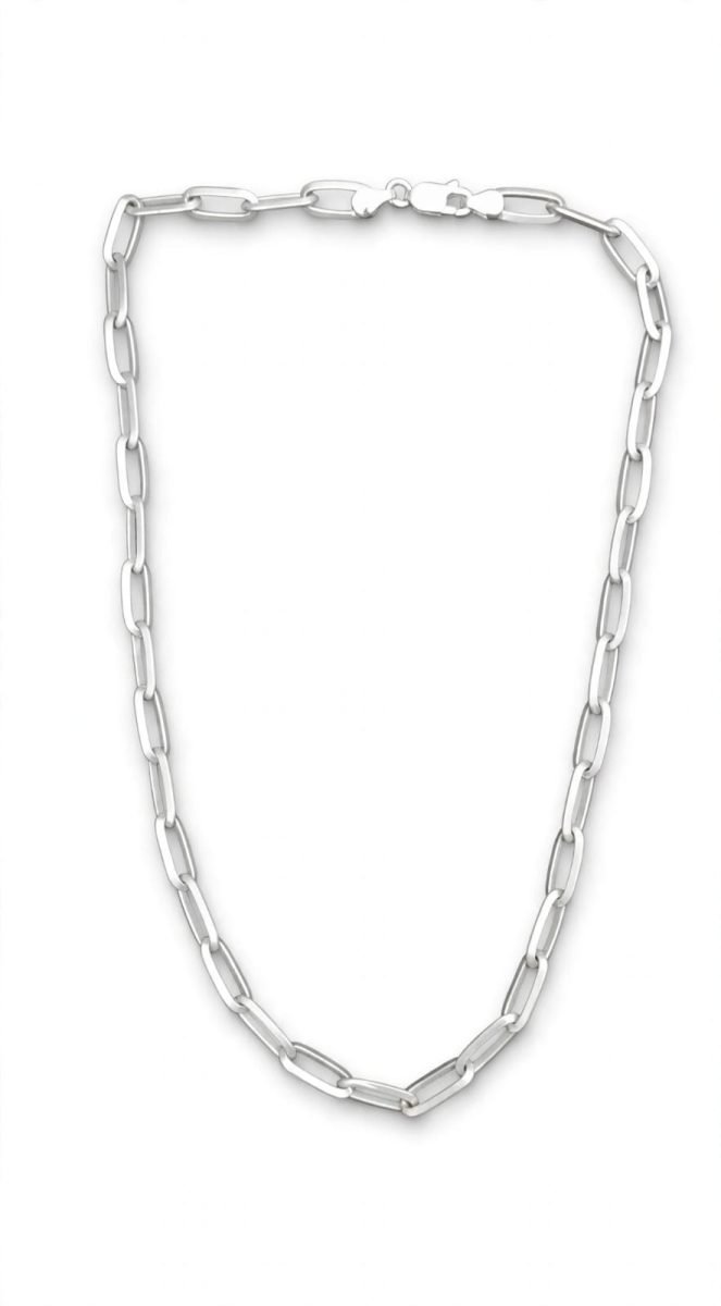 Radiant Interlinked Silver Chain