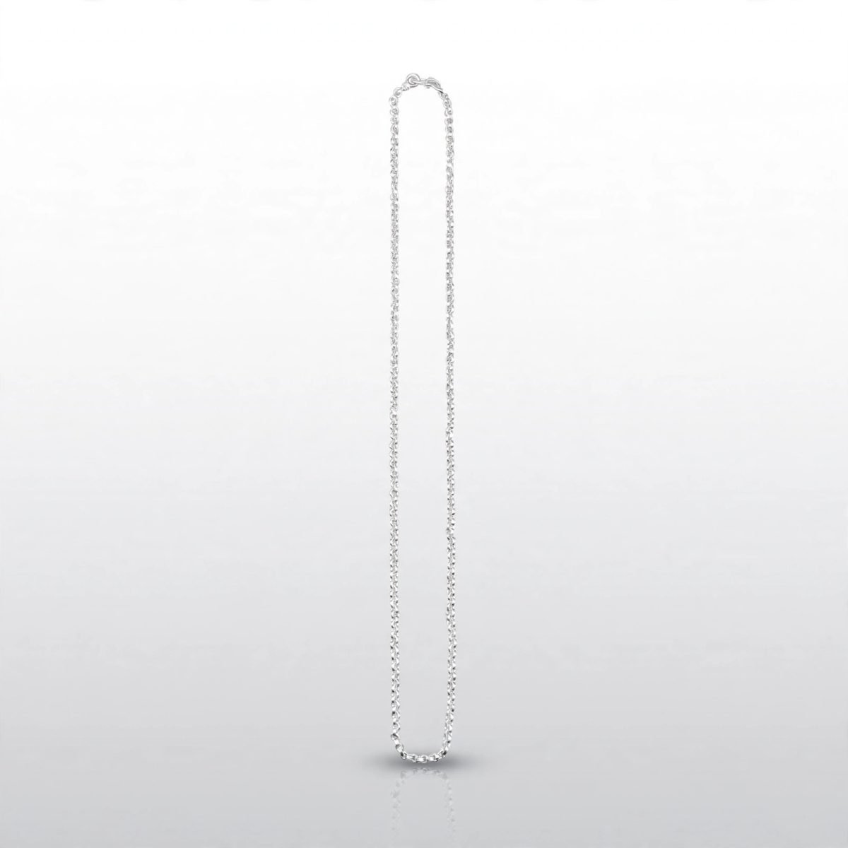 Sterling Silver Twisted Rope Link Chain