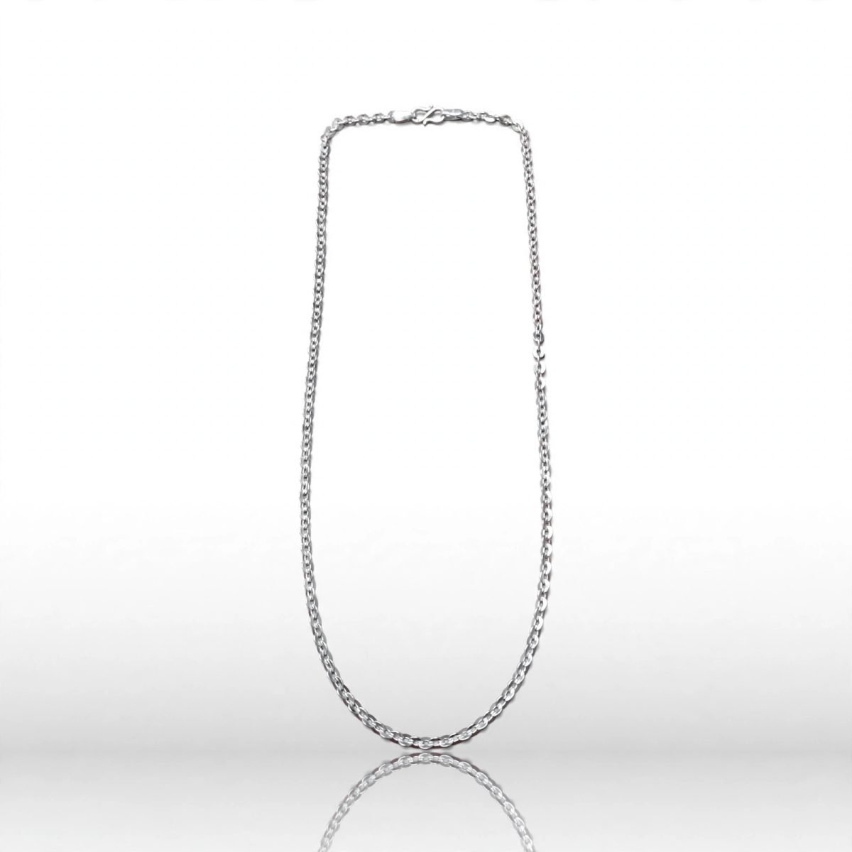 Sterling Silver Textured Cable / Anchor Link Chain