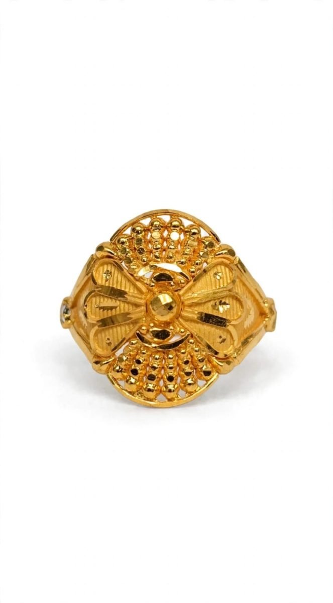 Royal Fan Filigree Gold Ring