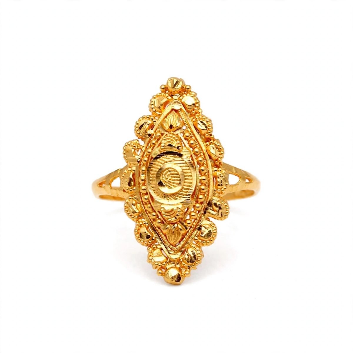 Royal Filigree Marquise Eye Gold Cocktail Ring