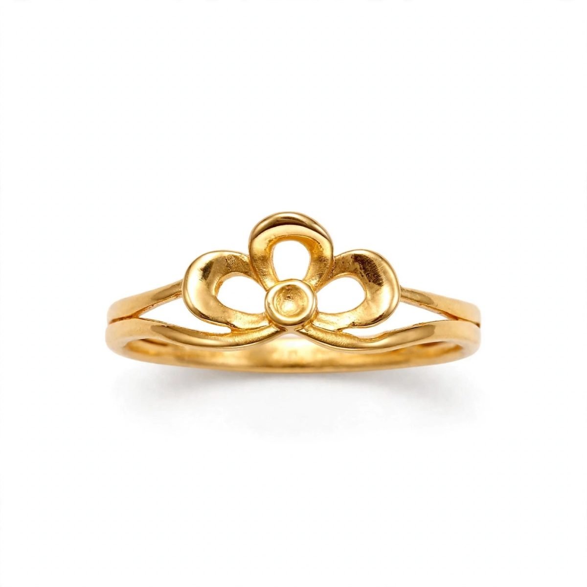 Royal Tiara Crown Minimalist Gold Ring