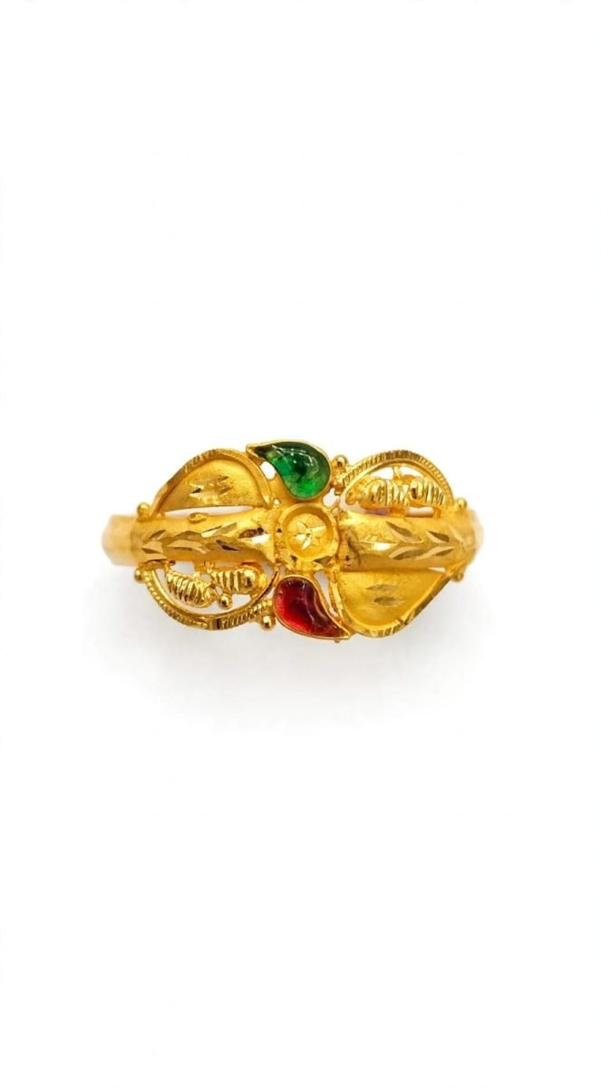 Golden Heritage Tricolor Filigree Ring