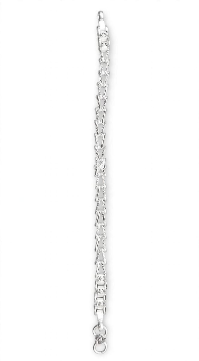 Lumina Geometric Link Sterling Silver Bracelet